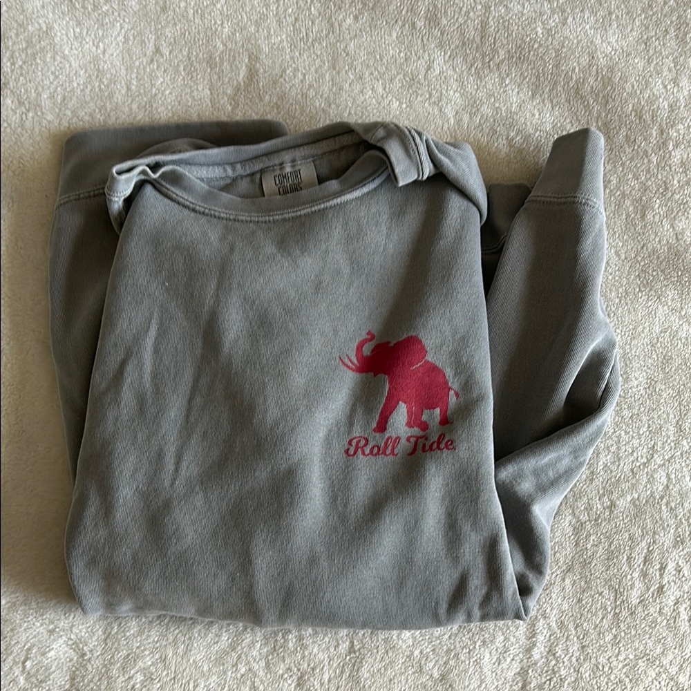 Comfort Colors Gray Alabama Roll Tide Sweatshirt